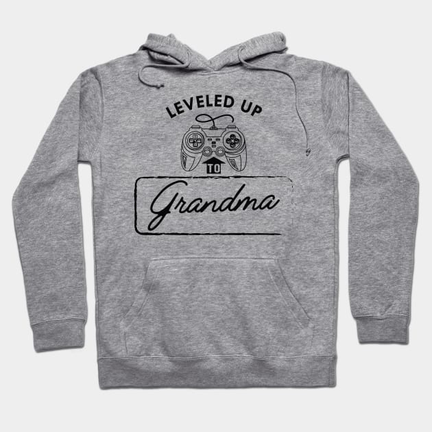 New Grandma - Leveled up to grandma Hoodie by KC Happy Shop